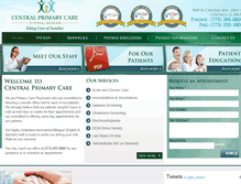Tablet Screenshot of centralprimarycare.com